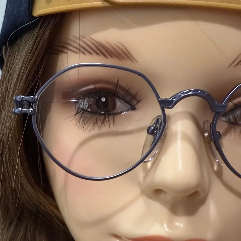 Filou Metal Line Eyeglasses Style Number 7002 Lavender Retro Steampunk New